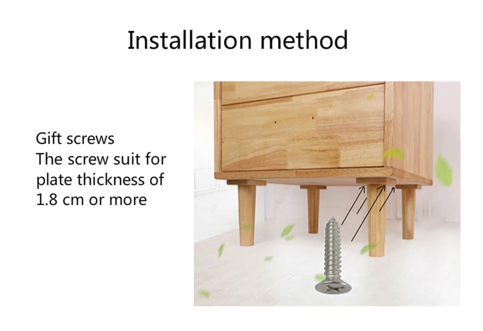 Patas De Mesa De Madera De Roble Rojo – Sin Acabar – Hechas En EE.UU. – Para Comedor O Cocina