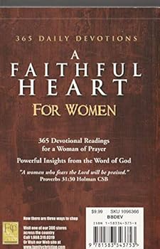 Mass Market Paperback A Faithful Heart for Women (365 Daily Devotions, BBDEV) Book