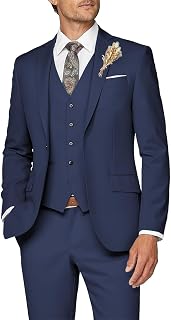 Mens Suit 3 Piece Slim Fit Suit for Men Formal Business Suit Wedding Groom Prom Tuxedo Dinner Party