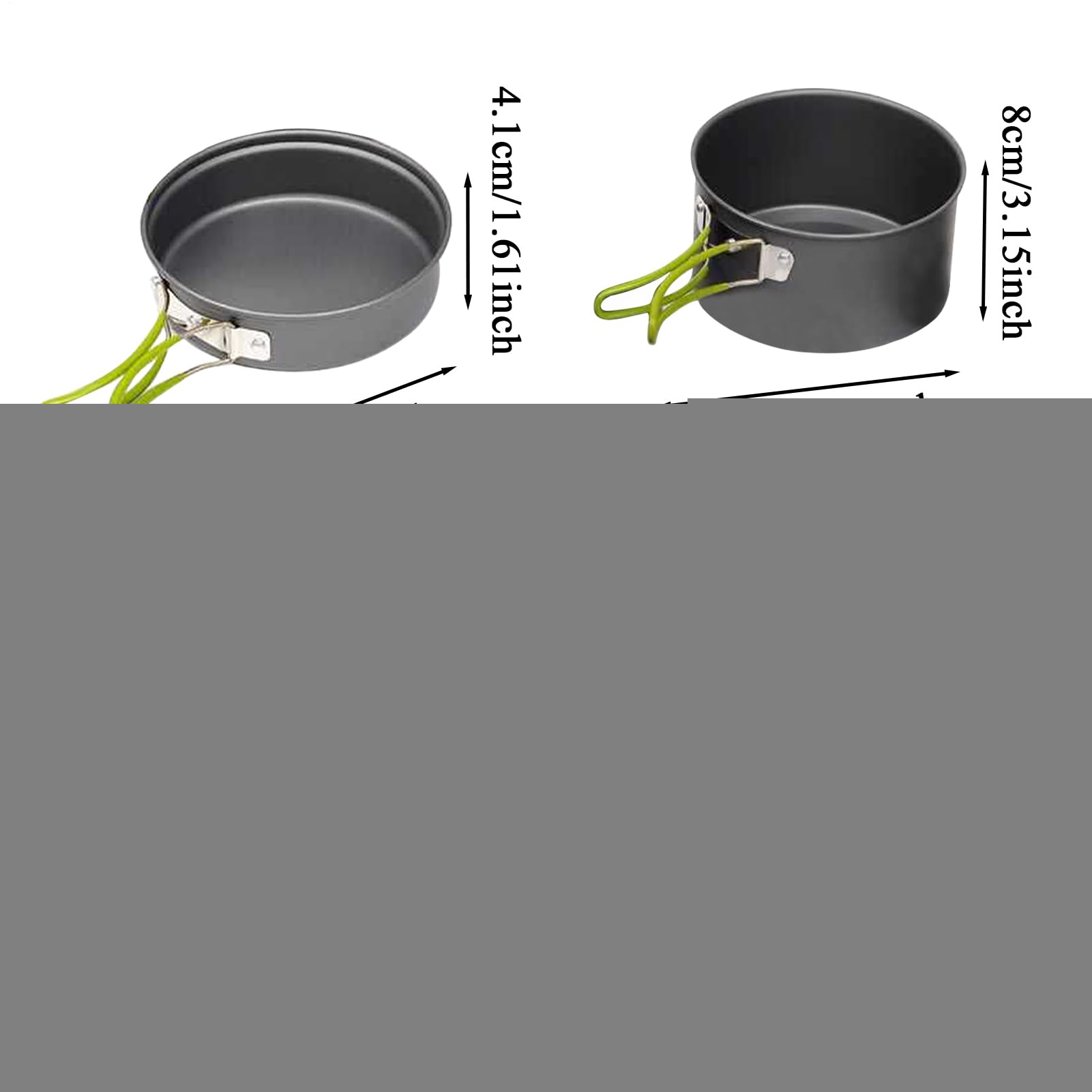 Ensembles De Cuisine Pour Le Camping Poêle Antiadhésive Portable pour les s