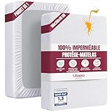 Utopia Bedding Protège Matelas 180 x 200 x 40 cm Imperméable, Certifié Oeko TEX, Alèse Drap Housse, Matelas Couvre, Respirant, Élastique Tout Autour Blanc