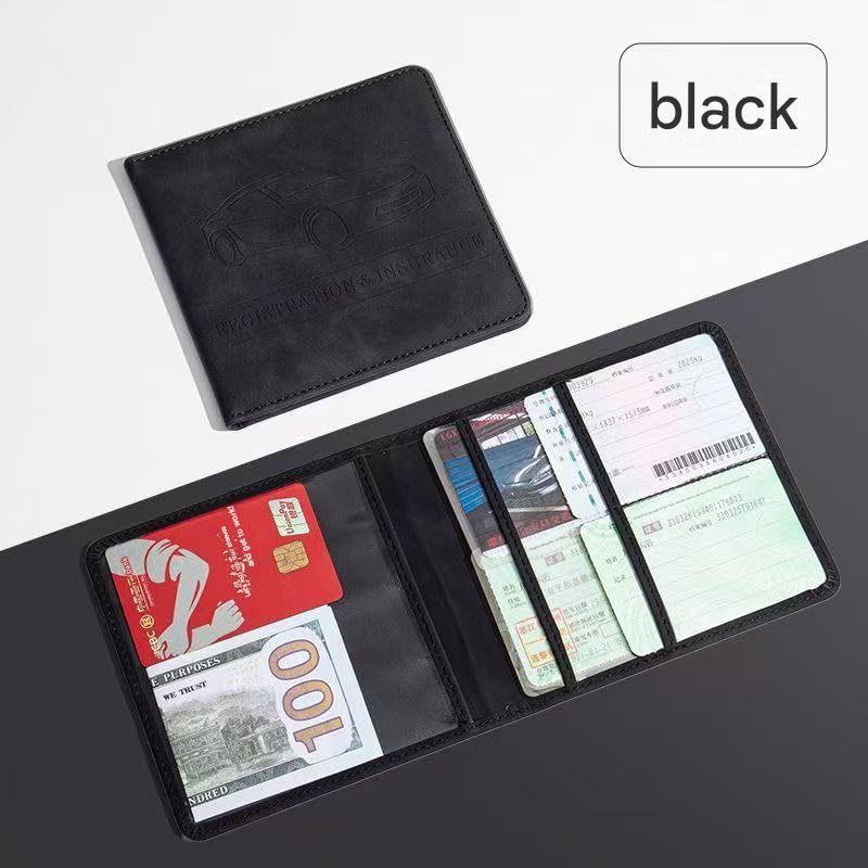 Auto Dokumentenmappe für BMW 1er 2er 3er 4er 5er 6er 7er X2 M3 M5 Z8 GT, Auto Fahrzeugschein Hülle Etui Zulassungsbescheinigung Schutztasche Zulassungshalter,A