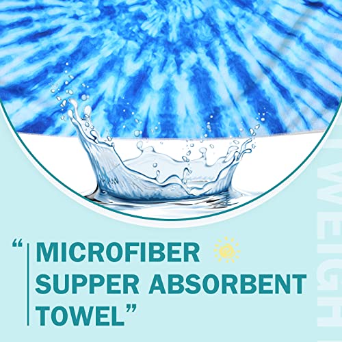 4 Pack Microfiber Oversized Beach Towel 35 X 71 Inch Boho Blue Towels Xl Extra Large Sand Free Towel Pool Swim Travel Soft Quick Dry Towels With Bag For Adult Bath Camping Sports Yoga Gym Vacation #TOP5