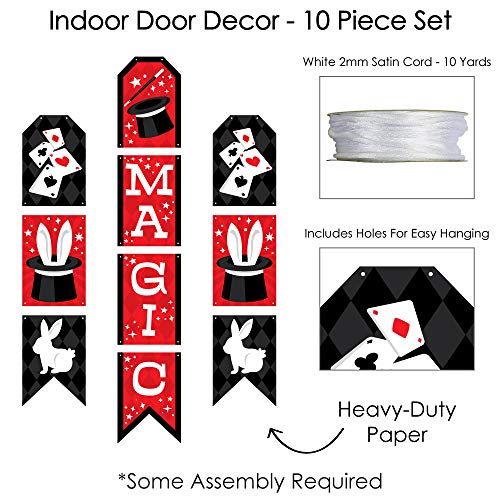 Big Dot of Happiness Ta-Da, Magic Show - Hanging Vertical Paper Door Banners - Magical Birthday Party Wall Decoration Kit - Indoor Door Decor by Big Dot of Happiness - Image 4