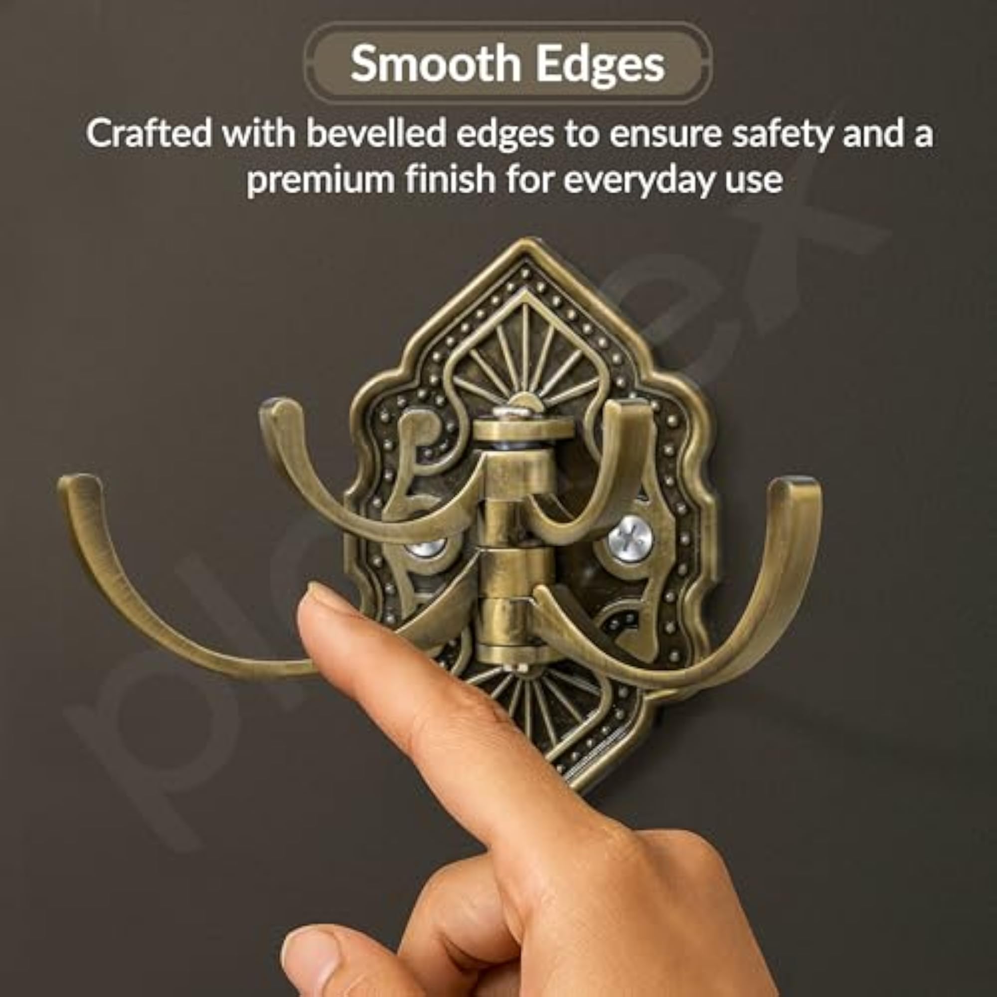 Antique Brass Robe Hook, Wall Hanger