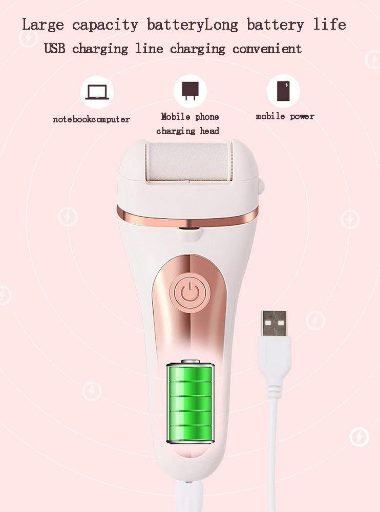 Rimozione elettrica del callo del Piede (velocità Regolabile), Potente Lima Elettronica per Pedicure per Donne Uomini Calli della Pelle Dura secca Morta