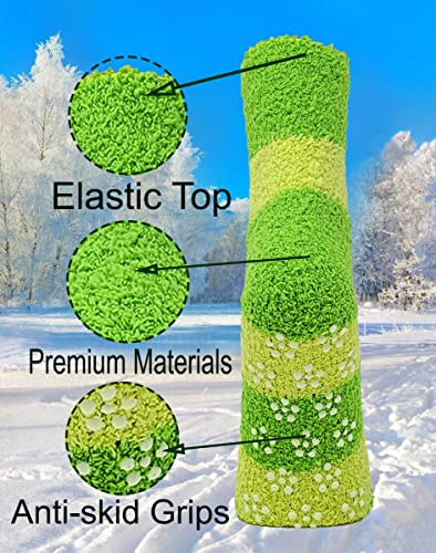 Different Touch 6 Pairs Pack Super Soft Cozy Fuzzy Winter warm Non Skid Hospital home bed Sleeping Slipper Socks2