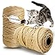 Sisalseil für Kratzbaum 6mm X 60m, 2 Stück Natur Sisal Seil für Katzen, Kratzbaum Schnur, Sisal Rope, Strick für Katzenbaum, Kratzbaumdekoration, Kratzseil, Haushalt, Garten, DIY