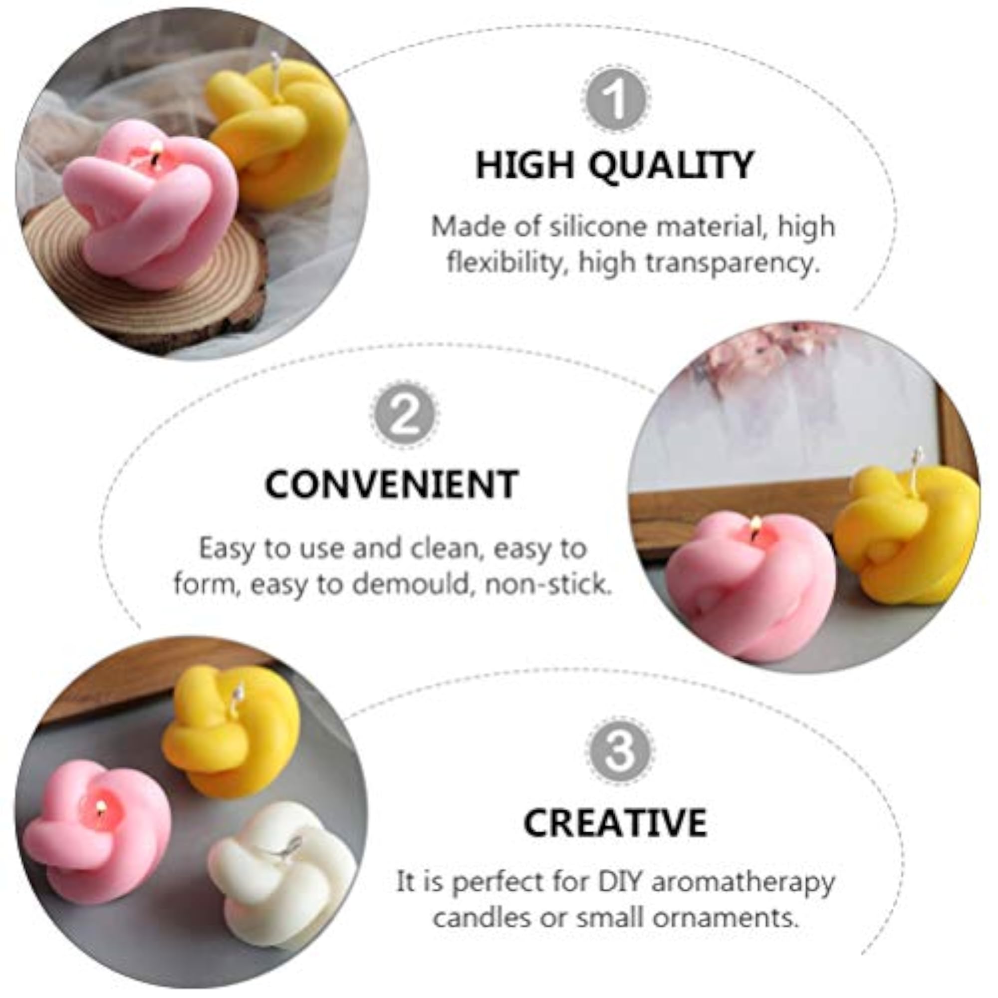 DIY Candle Mould Plaster Handmade Making Supplies