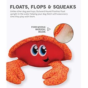 Outward Hound Floatiez Crab Floating Dog Toy Medium