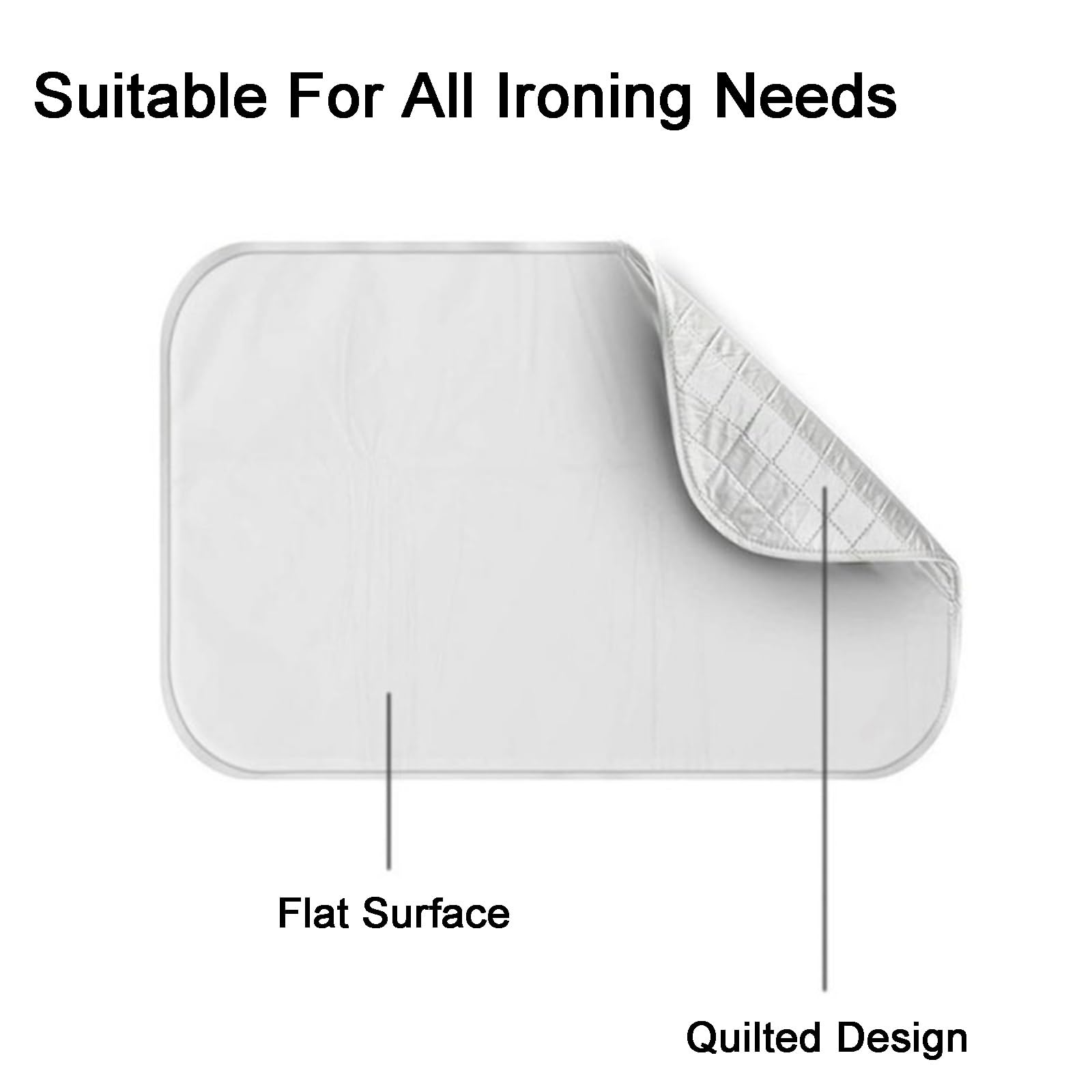 Telo per Stirare sul Tavolo, Telo da Stiro per Tavolo Resistente al Calore - Trasforma Facilmente Qualsiasi Superficie Piana in un Asse da Stiro(Size:31 * 55in/80 * 140cm)