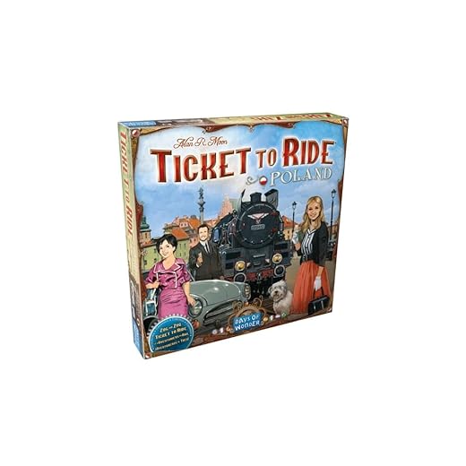 Ticket to Ride Poland Board Game Expansion | Train Route-Building Strategy Game | Fun Family Game for Kids and Adults | Ages 8+ |2-4 Players | Average Playtime 30-60 Minutes | Made by Days of Wonder