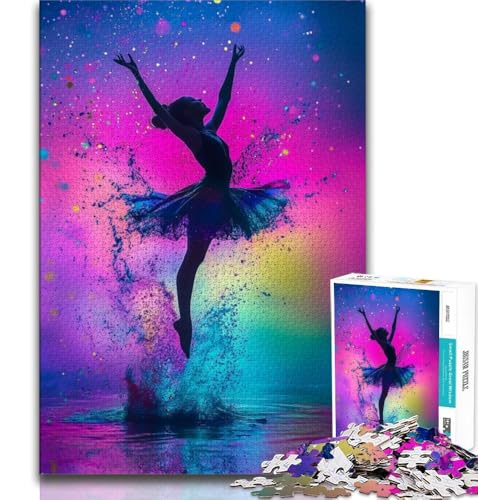 Puzzle 1000 pièces pour Adolescents et Adultes Puzzles de Peinture à l'huile de Danseuse de...