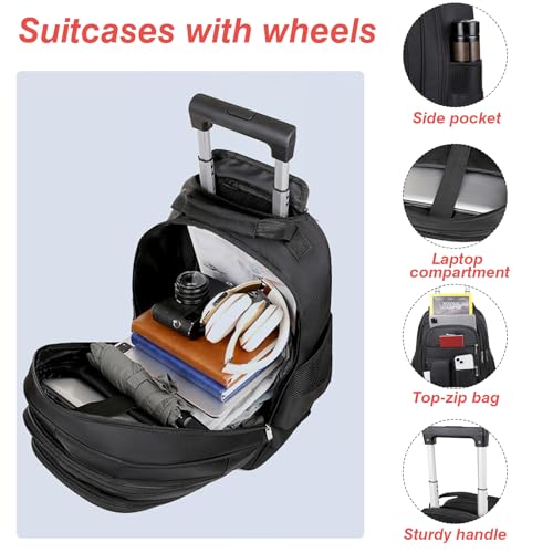 Bolso con ruedas para laptop 15.6 que elimina el dolor de espalda 4