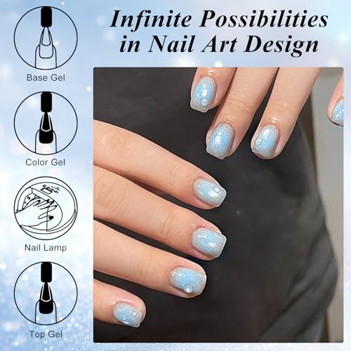 Kit de esmalte en gel MTSSII con lámpara UV LED, set 3 miniatura 6