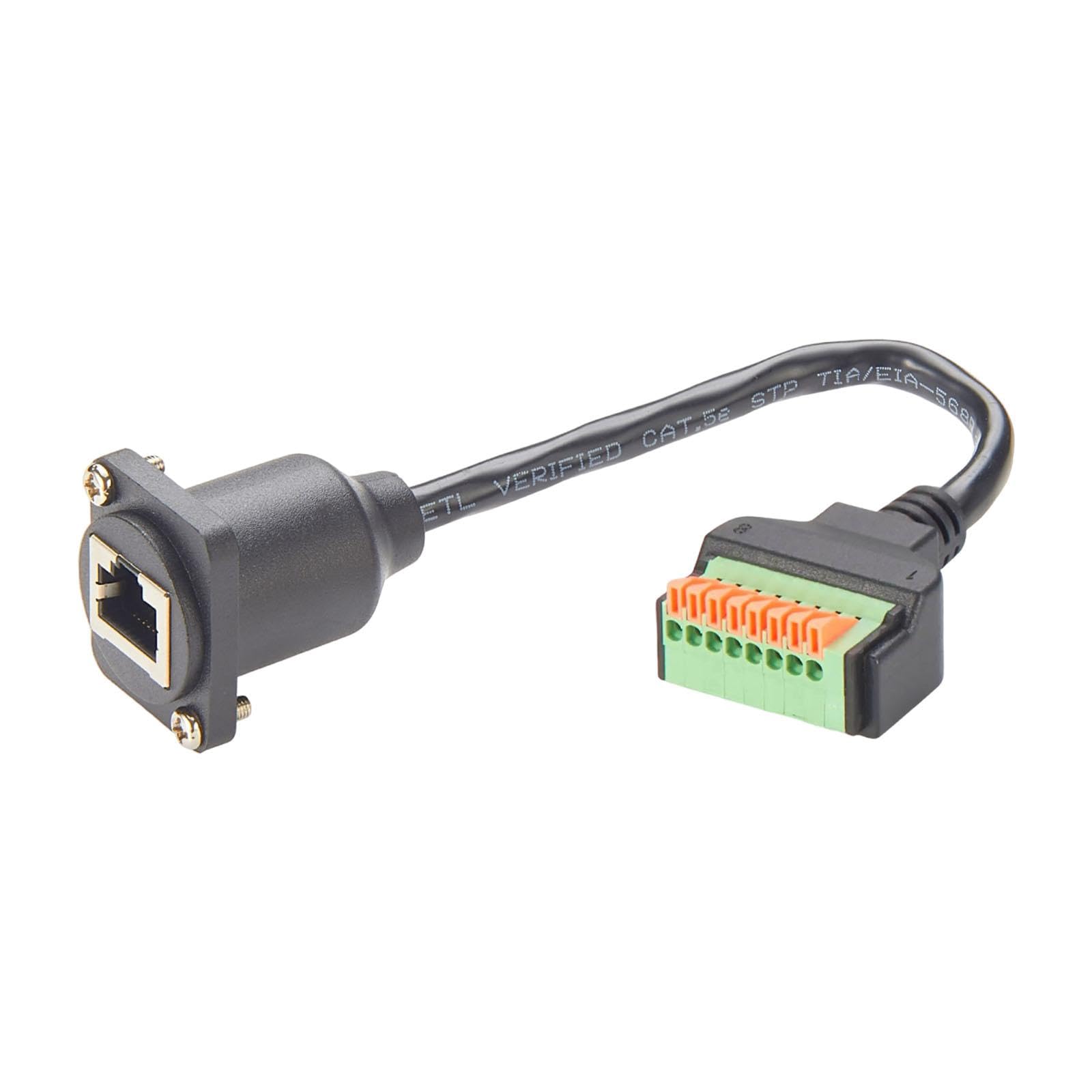 MERISHOPP Ethernet Connector Cable 30Cm Ethernet Extender Upgrade 8P8C Female Terminal-image-43