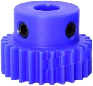 Engranajes helicoidales industriales 1 pieza 15T-40T 1M Engranaje recto de nailon azul 15 16 18 20 22 24 25 26 28 30 32 33 35 36 38 40 dientes Engranaje de motor de plástico Diámetro interior de 12 mm