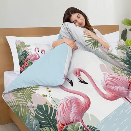 Housse de couette 220x240cm lavable en machine pour lit deux personnes - 4