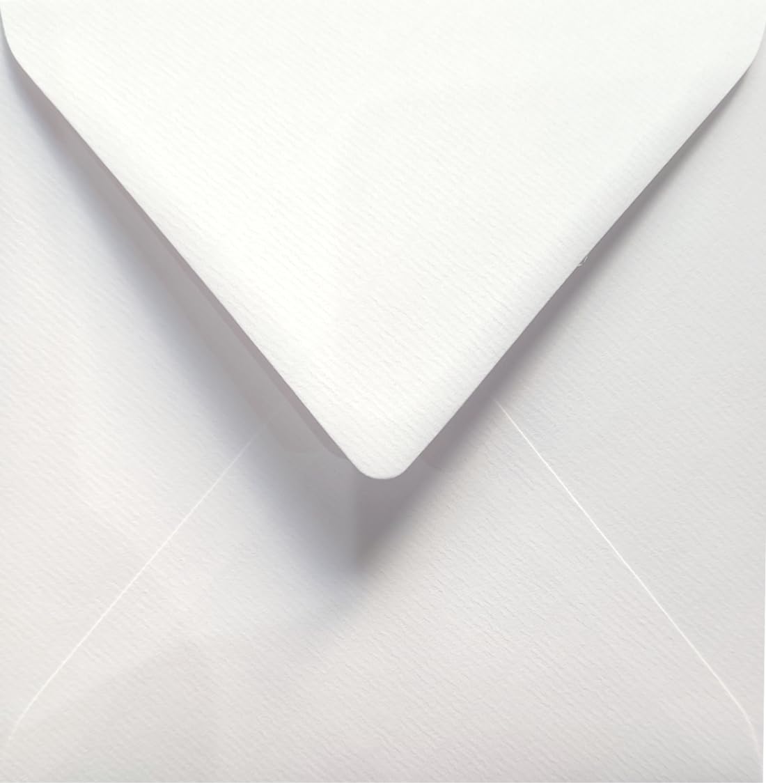 Netuno 100 White Ribbed envelopes 153 x 153 mm 6 x 6 in 120gsm Aster Laid White Square Striped envelopes Laid Finish Paper for Wedding Invitations Greeting Cards Christmas Cards Postcards Letters
