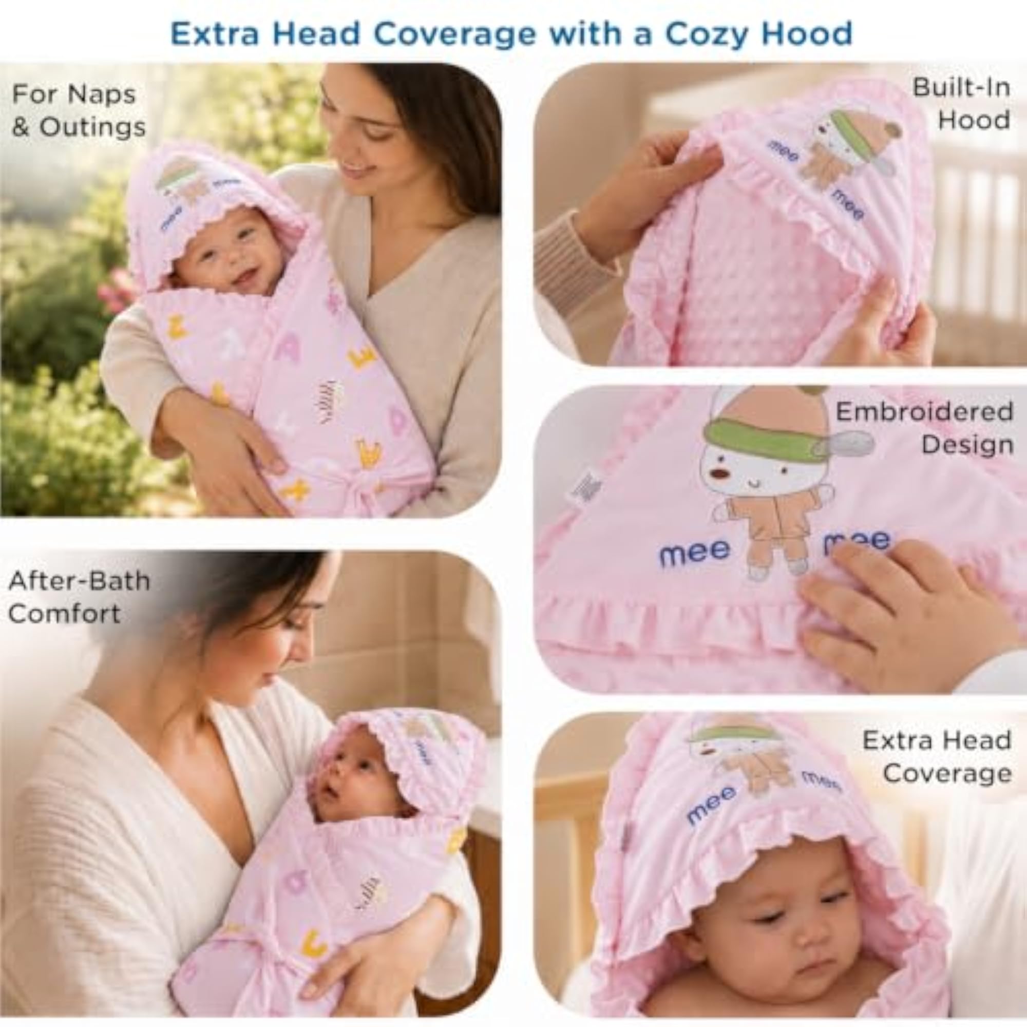 3-in-1 Baby Wrapper & Carry Nest for Newborns