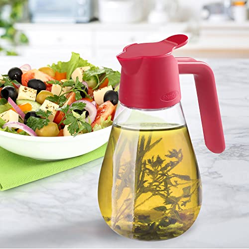 Starfrit Dripless Dispenser - 600ml/20oz - with Tab and Silicone Seal - Perfect for Maple Syrup, Cream, Oil, Vinegar, Honey and Salad Dressing 2025 model