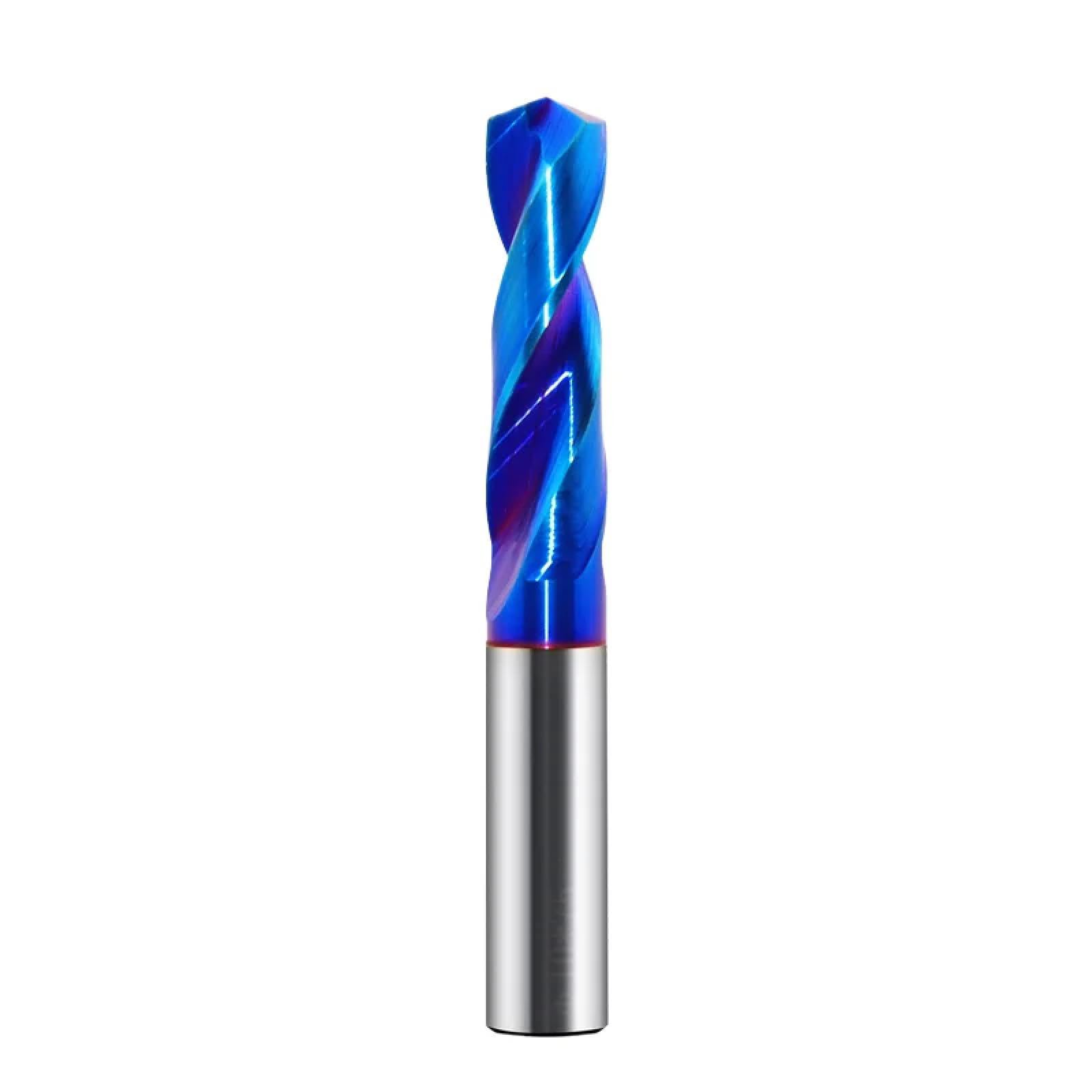 Punte da trapano in carburo Punte da trapano in metallo duro 63 Hrc Punta da trapano in acciaio al tungsteno per lavorazione dei metalli Utensile da foratura per tornio CNC 1-12 mm (7,0X55)