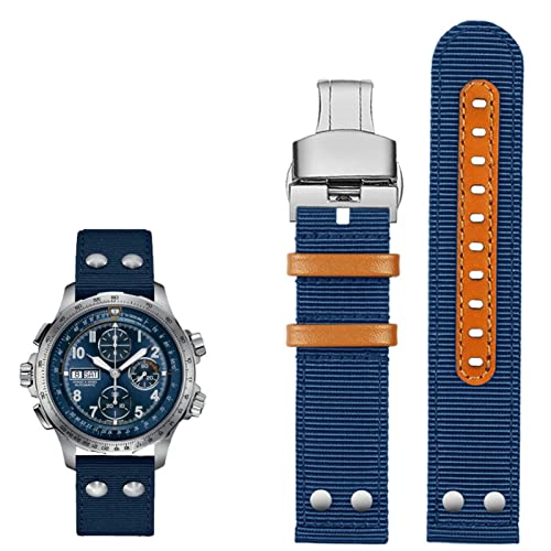 Bracelet montre homme Hamilton Khaki Aviation H70615733 en cuir marron