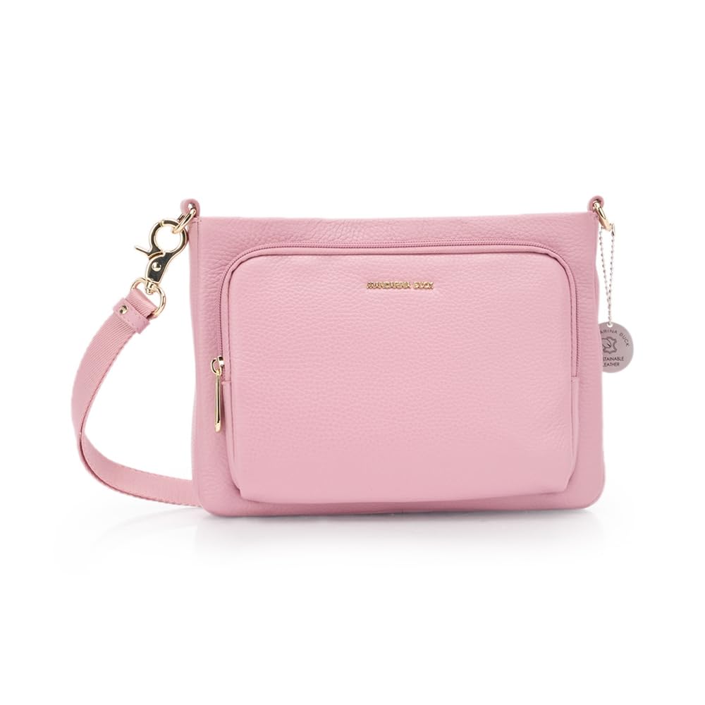 Mandarina Duck Women Mellow Leather Crossover, Lilac Rose, Taglia Unica