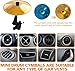 Mini Drum Crash Cymbal - For Drummer Friends' Crash Cymbal Air Vent & Dashboard Accessory for Drummers & Music Enthusiasts | Universal Fit | Turn Traffic Into a Fun Jam Session (Gold)