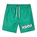 Xbox Costume Bambino Mare, Costumi da Bagno per Piscina, Spiaggia, Swim Shorts Asciugatura Rapida, Gaming Merchandise (Verde, 11-12 Anni, 11_Years)