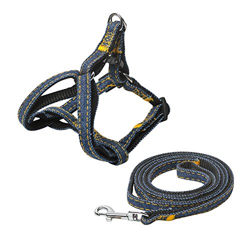 Head Tilt Denim Dog Harness And Leash Kit, Small, Blue Denim (Ht61004-S) #TOP18