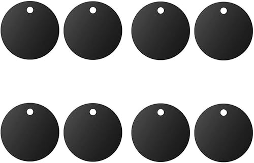 Placa de metal de montaje (paquete de 8) para soporte magnético de teléfono para automóvil con adhesivo completo para imán de teléfono, montaje