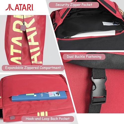 Sac messanger - Atari logo japonais - rouge – vue 8