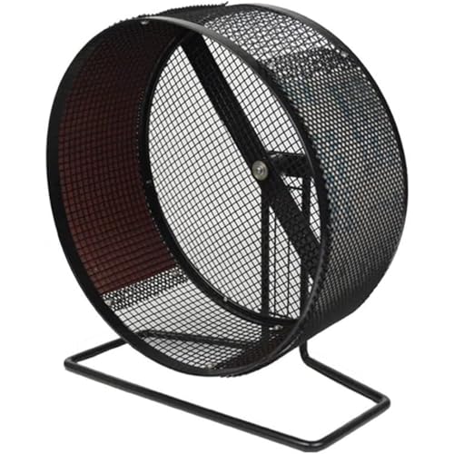 kxptso サイレントホイール ハムスター回し車 小動物ランニングホイールサイレントスポーツランニングホイール壁掛け 静音回し車 サイレントホイール 夜も静か 安全 丈夫で安全 (ブラック28cm)