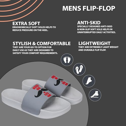 Image of Extra Soft Classic Casual with Regular wear with Ultra Soft & Flexibility Technology Slipper for Men's & Boy's White