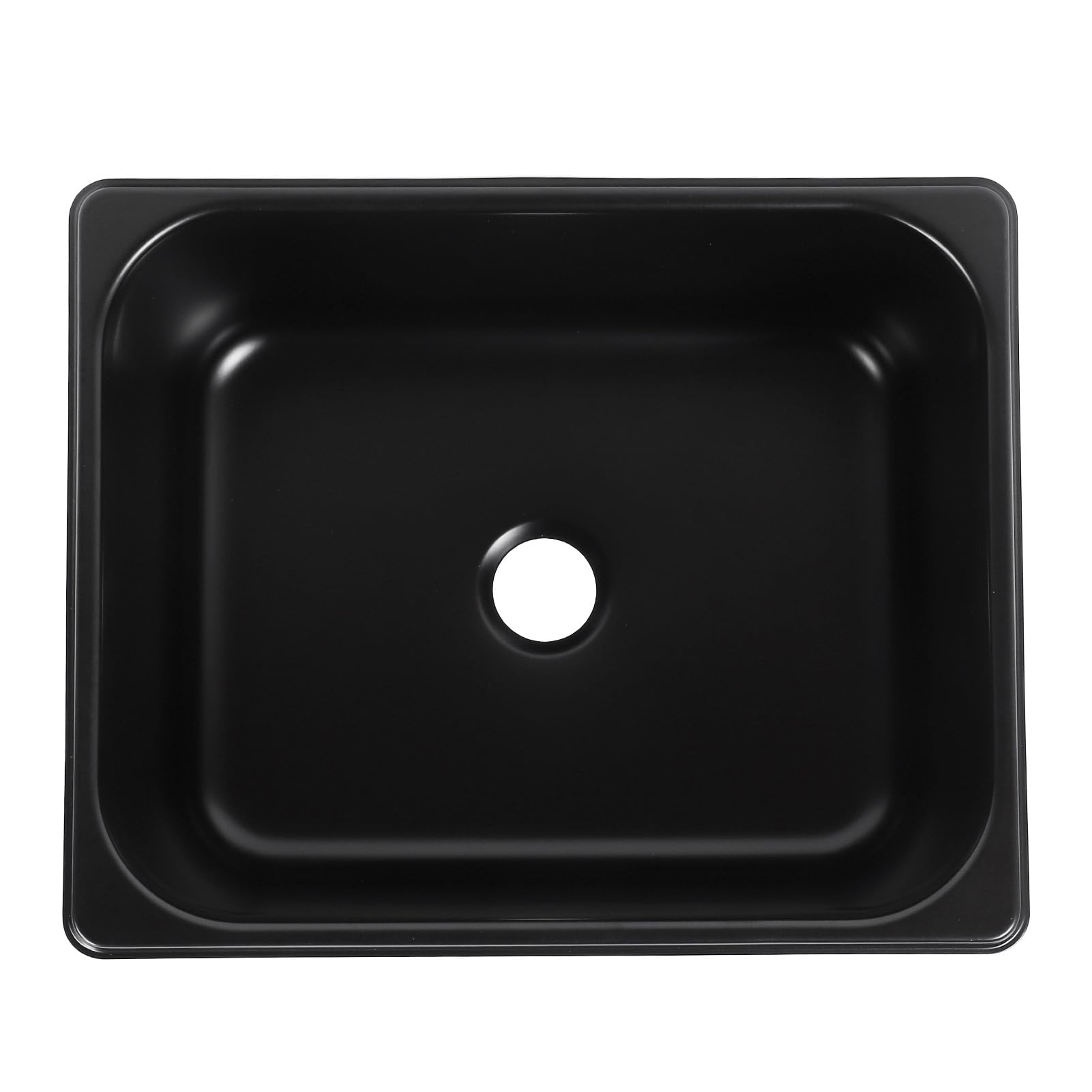 Lavello Cucina, Vasca Quadrata e Bacino 320 x 260 x 150 mm in Acciaio Inossidabile 304 con Scarico da 40 mm, per Food Truck, Caravan, Camper, Barche e Cucine Mobili