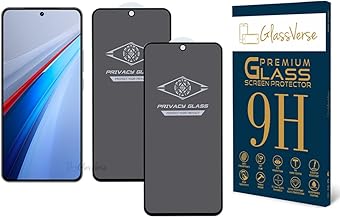 Ultra Privacy Tempered Glass For IQOO 13 5G (Pack Of 2) with Free Installation Kit. Edge To Edge. (In-Screen FingerPrint Lock will not work with the Privacy Guard) - 6.82 inch