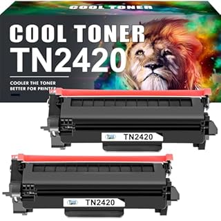 Cool Toner TN2420 Compatibile Cartuccia di Sostituzione per Toner Brother MFC L2710DW L2710DN MFC-L2710DW MFC-L2710DN MFC-L2750DW HL-L2350DW DCP-L2510D DCP-L2530DW TN 2420 TN-2420 TN2410 Nero 2-Pack