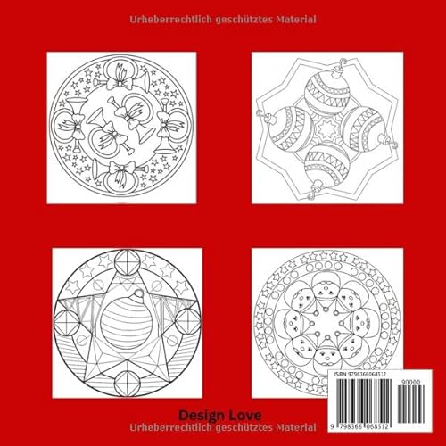 Weihnachten Mandala Malbuch: Winter Mandalas, weihnachtliche Mandalas