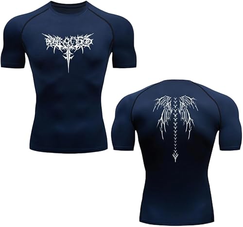Soldenix Homme T-Shirt de Compression Imprimé Anime, Séch…