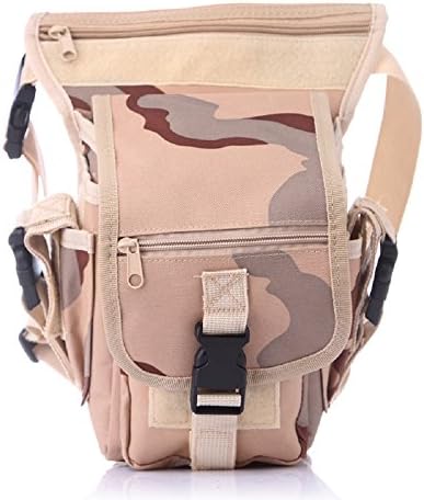 BootKitchenTan Military Tactical Drop Leg Bag Tool Fanny Thigh Pack Leg Rig Utility Pouch Military Leisure Tactical Package