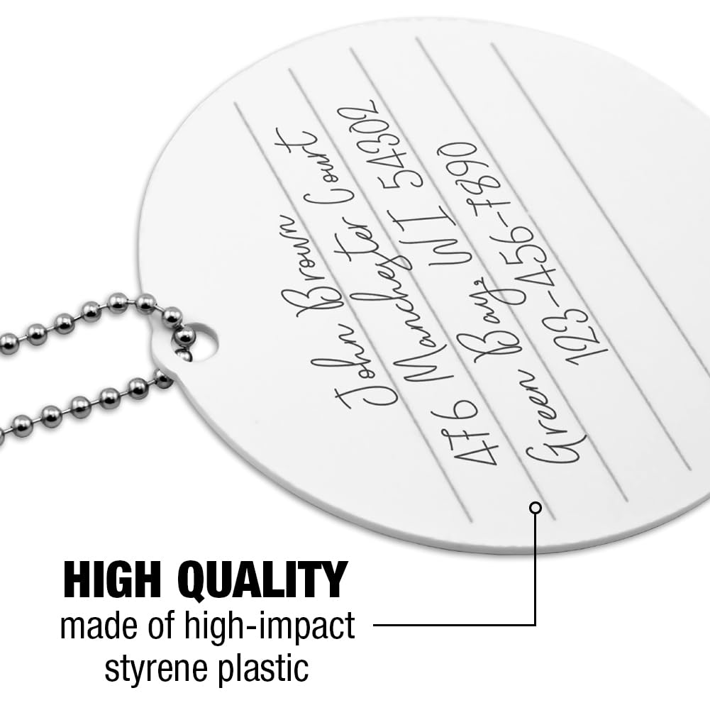 Graphics & More Jacksonville State University Primary Logo Round Luggage ID Tag Card Suitcase Carry-On