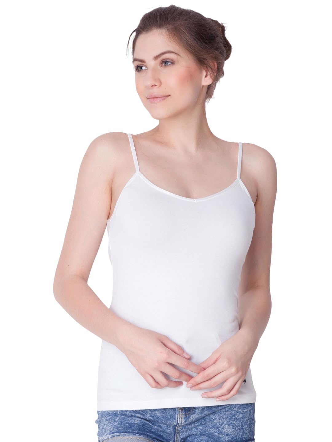 dollar Women's Solid Slim Fit Cami Shirt-picture-24