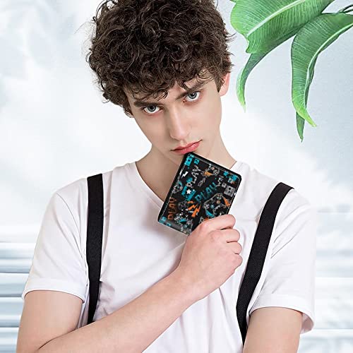 Teen Boys Cool Wallet Funny Leather Wallets Credit Id Card Cash Holder Black Rfid Blocking Zipper Cute Kawaii Aesthetic Wallets With Coin Pocket Id Window For Teen Boy Male Youth Guys Men Teenager #TOP6