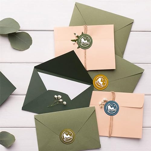 Miniatura 3 de CRASPIRE Cabeza de sello de latón vintage con mango de madera para sellado de cera de gato, 1.181 in