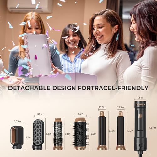 Image of 6 in ONE Blow Dryer Brush,Air Curling Iron