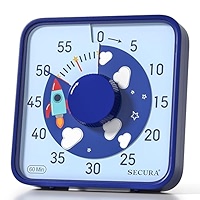 Secura Visuele Timer 7,5 Inch - Mechanische Countdown Timer Donkergroen - Geen Batterijen
