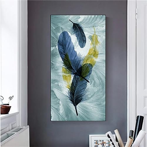 DIY Peinture Diamant Kit Complet Jqynn Idée Cadeau Broderie Plume 60x180cm