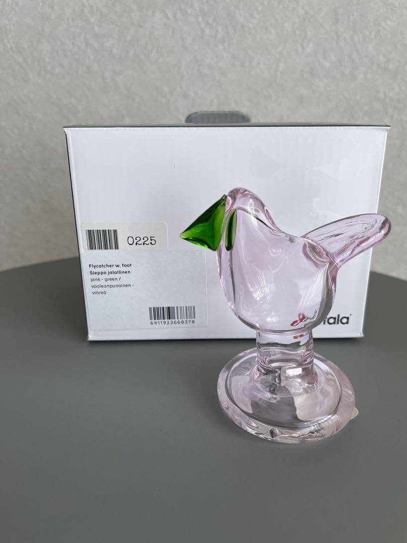 scope別注　脚付シェッポ　ピンク×グリーン　イッタラバード Birds by Toikka | ミニシエッポ脚付アップルグリーン×アメジスト