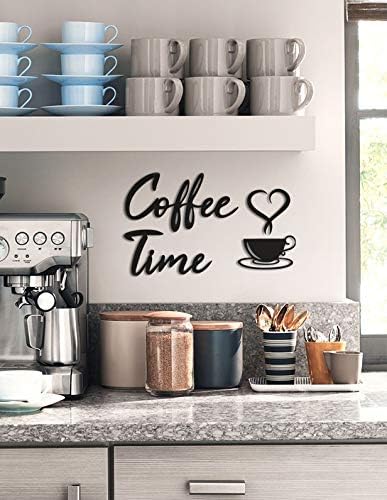 Coffee Time Ahşap Modern Kahve Mutfak Dekoru